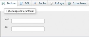 Tabellenpraefix wordpress