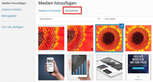 Wordpress-Mediathek