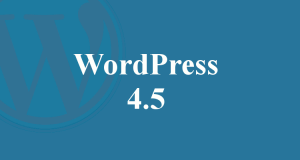 Wordpress 4.5 Update